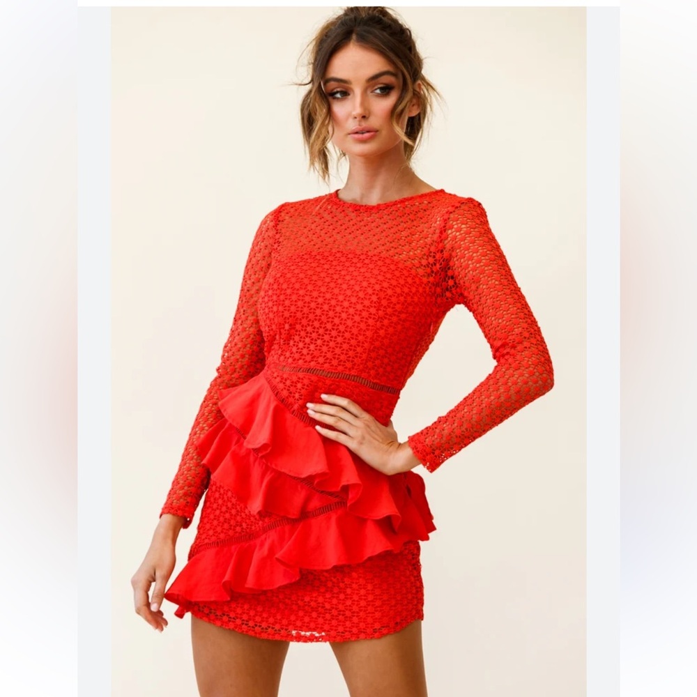 Sage and Paige  Vibrant Red dress